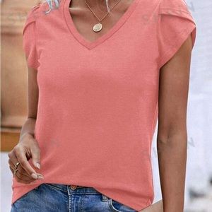 NEW SHEIN Tulip-sleeved cotton top. Size 12.